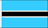 Botswana Table Flags